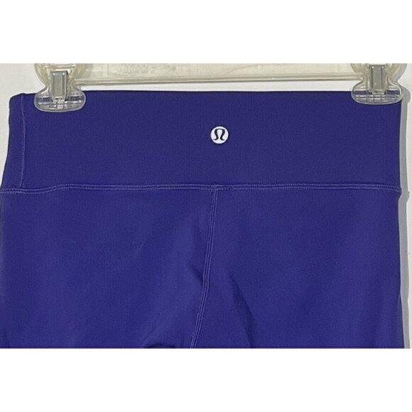 LULULEMON Wunder Under Reversible Purple Black Low-Rise Yoga Leggings Pants - Picture 7 of 8